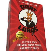 Goat Lords — Hilarious and Competitive New Card Game, Best for Adults, Teens, and Kids, Ages 7 and Up. Awesome Party Game for Families, Fun Board Games Nights, etc! – Hard Durable Box – Free e-Book