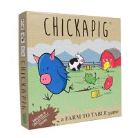 Chickapig Board Game – A Strategic Board Game Where Chicken-Pig Hybrids Attempt to Reach Their Goal While Dodging Opponents, Hay Bales, and an Ever-Menacing Pooping Cow.