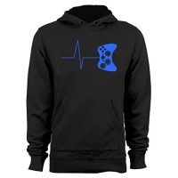 Guerrilla Tees Heartbeat of a Gamer Hoodie Humorous Gaming Sweatshirts Video Game Hoodies Graphic Hoody, Big Shaded