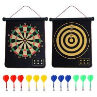 CX L SUM Magnetic Trot Board, Indoor Outside Trot Games for Formative years with 12pcs Magnetic Darts, Security Toy Games, Rollup Double Sided Board Game Set for Gifts