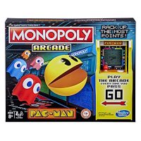Monopoly Arcade Pac-Man Game; Monopoly Board Game for Younger of us Ages 8 and Up; Involves Banking and Arcade Unit