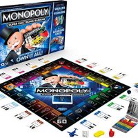 Monopoly Gigantic Digital Banking Board Game, Digital Banking Unit, Decide Your Rewards, Cashless Gameplay Tap Expertise, for Ages 8 and Up