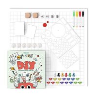 Secure Your Personal Board Sport – Blank Board Sport and Items DIY Space with Sport Items, Blank Cards, Blank Spinner & Dice and Storage Field…