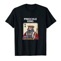 Mens Pinochle King Penuchle Binocle Ace-Ten Card Games reward T-Shirt
