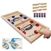 Speedy Sling Punk Game Extensive, Slingshot Wooden Hockey Game – Evolved Model (3 Diversified Levels), Tabletop Winner Board Game for Younger folks and Adults 22.7…
