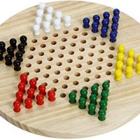 Silly Goose Video games Wood Chinese language Checkers | Natural Wood Board Recreation | Involves 60 Mature Pegs, Recreation for Adults, Boys and Girls in…