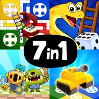 Household Multiplayer Board Games: Ludo, Snakes and Ladders, Chess and additional mini games