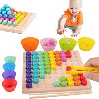 Wood Peg Board Beads Sport, Wood Slip Video games Dwelling Dots Shuttle Beads Board Video games Toy for Kids Silly Slip Board Puzzle Board Video…