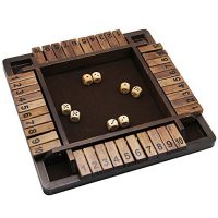 Juegoal Picket 4 Gamers Shut The Box Dice Game, Classics Tabletop Version and Pub Board Game, 12 trip
