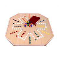 Amish-Made 25″ Wooden Aggravation (Wahoo) Marble Game Board, Double-Sided