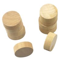 NUOBESTY 20pcs Wood Chess Pieces Spherical Board Video games Checker Interactive Academic Toy for Table Battle Game (Wood Color)