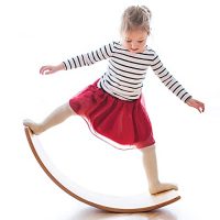Picket Flow Balance Board, Light Monster 35 Fling Rocker Board Pure Picket, Children Toddler Open Ended Discovering out Toy , Yoga Curvy Board for Lecture…