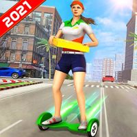 Pizza Supply Girl Hoverboard Games 2021