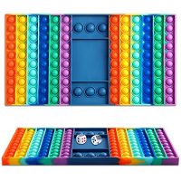 XNMOA Fidget Toy Pop Block Extensive Size Push Bubble Chess Board Squeeze Sensory Silicone Popper Game Stress Reduction Rectangle Toys Anti-Dismay Autism Particular Wants Tools…