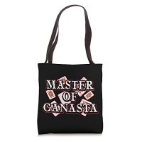 Funny Grasp Of Canasta Gift | Card Sport Participant Men Females Tote Gain
