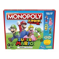 Monopoly Junior Life like Mario Model Board Sport, Enjoyable Youngsters’ Sport Ages 5 and Up, Explore The Mushroom Kingdom as Mario, Peach, Yoshi, or Luigi…
