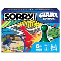Giant SORRY! Basic Family Board Game Indoor Outside Retro Occasion Process Summer Toy with Outsized Gameboard, for Adults and Younger of us Ages 6 and…