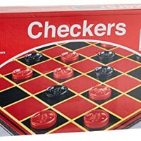 Pressman Checkers — Classic Game With Folding Board and Interlocking Checkers