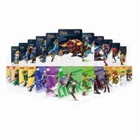 32-Pcs Zelda Assortment Playing cards Field for Zelda Amiibo, suits Wii U/ Switch Video games Narrative of Zelda BOTW