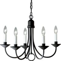 Development Lighting fixtures P4008-31 Five Light Chandeliers, 21-Walk Diameter x 16-Walk High, Unlit