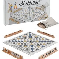 Scrabble Board Sport Long-established Picket Traditional Crossword Games Studying Instructional for Adults Family Junior Young of us Shuttle 2-4 Gamers