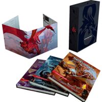 Dungeons & Dragons Core Rulebooks Gift Set (Special Foil Covers Edition with Slipcase, Player’s Handbook, Dungeon Master’s Guide, Monster Manual, DM Screen)