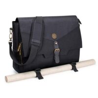 ENHANCE Tabletop DnD Bag – RPG Player’s Essentials Dungeons and Dragons Messenger Bag Fits 2-4 Books, Binders, Dice & Accessories, with 17 inch Laptop Compartment…