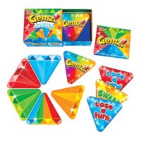 Gemz! Three Corner Strategy Game by TREND enterprises, Inc. – Family-Friendly Card Games