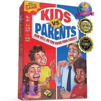Kids VS Parents – Family Game for Kids and Adults | Games for Family Game Night | Kids Games Ages 4-12 (200 Conversation Starter Cards,…