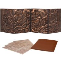 DND DM Screen 5e – D&D Dungeon Master Screen 3D Faux Leather with Customizable Inserts – Dungeons and Dragons GM / Game Master Accessories Gift…
