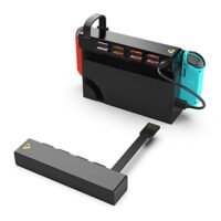 SCRUAK 8-in-1 Game Card Reader for Nintendo Switch/Switch OLED Console and Dock, Mutilple Switch Games Reader, Card Storage Holder Accessories (4 Slots for Switching Games…